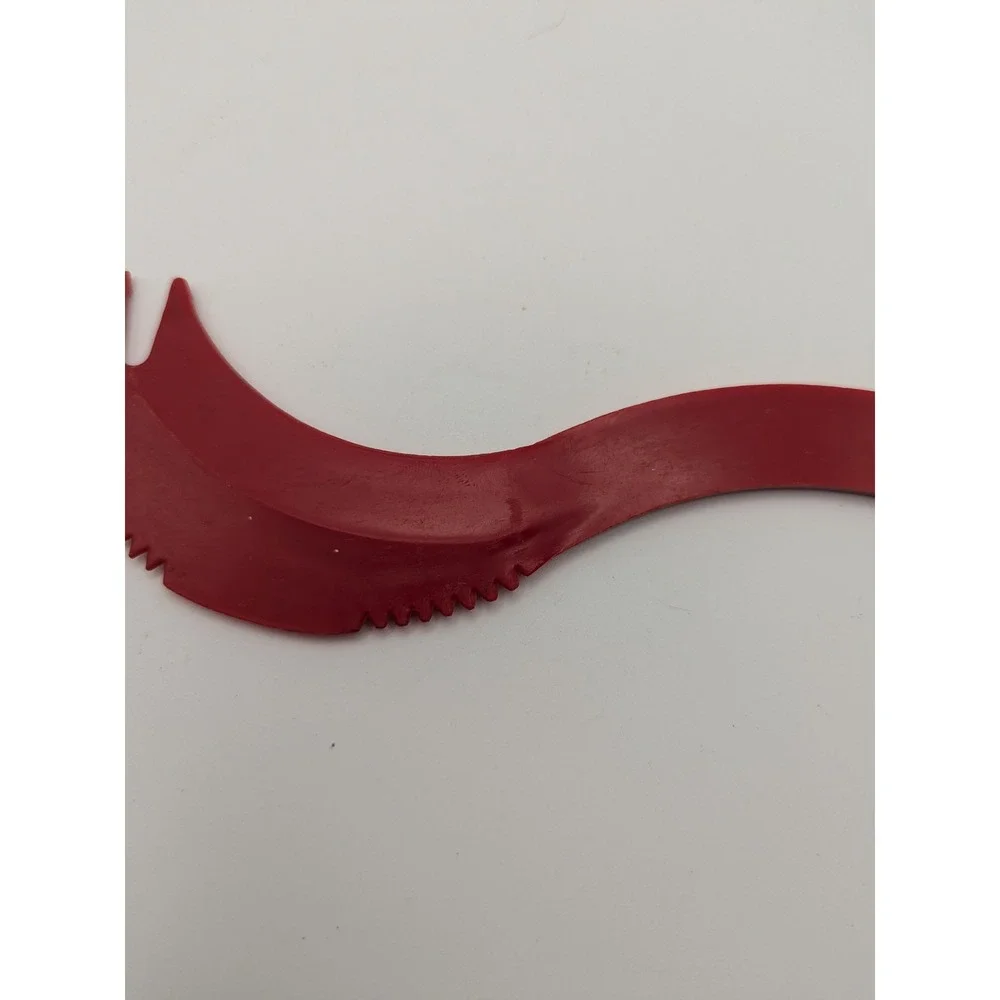 Vintage Tupperware Red Sli-Saw-All Kitchen‎ Tool Citrus Peeler Slicer USA Made